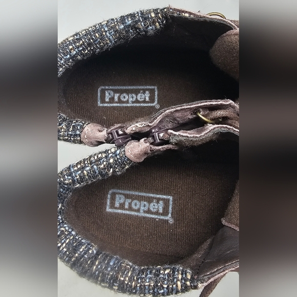 Propet Delaney Women's Suede Ankle Side Zip Bootie Purple Brown Size 7.5 M(B) - Picture 11 of 11